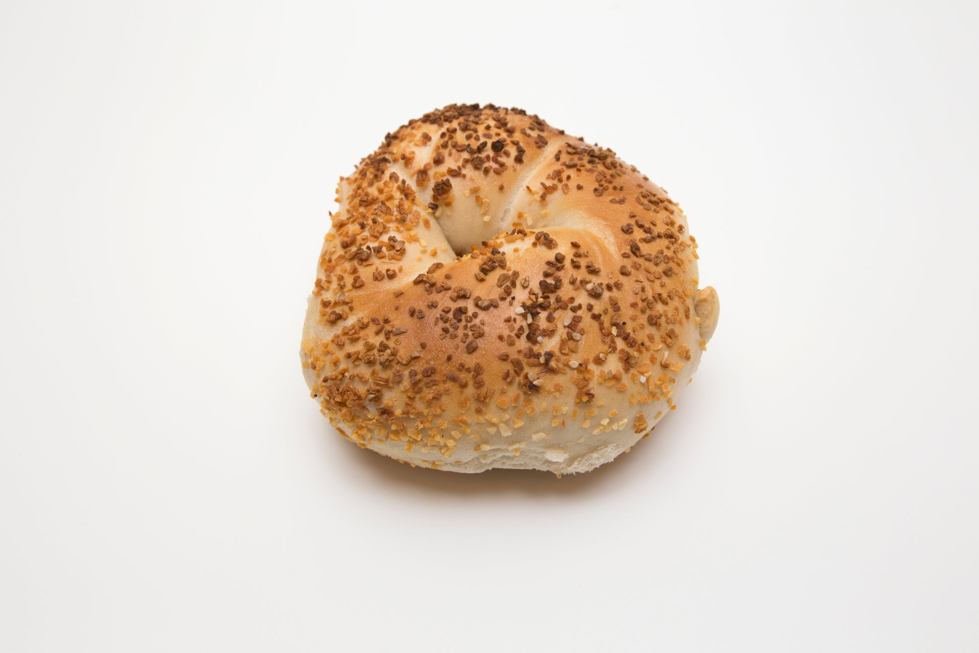 Garlic Bagel from Howard Beach Bagel Cafe