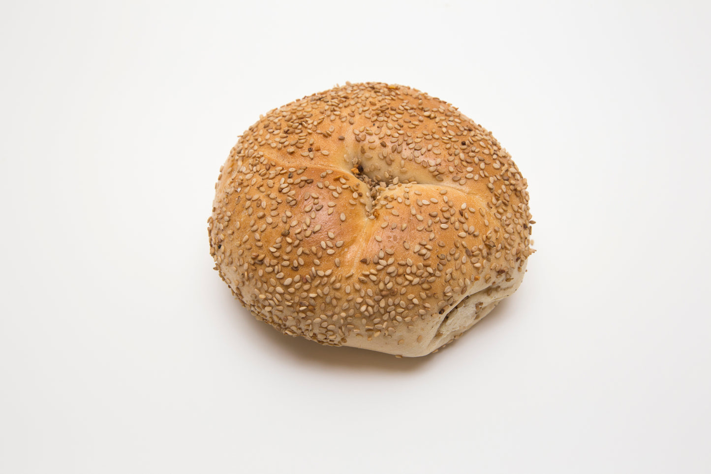 Sesame Bagel from Howard Beach Bagel Cafe